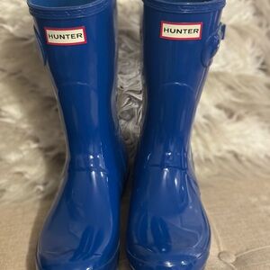 Hunter Blue Rain Boots